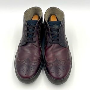 Paul Smith PSJ Brown Leather Lace Up Brogue Ankle Boots Excellent Condition